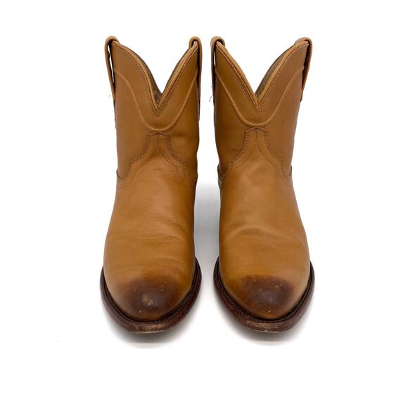 TECOVAS The Penny Leather Ankle Boot Caramel Tan 8.5 B - Picture 3 of 16